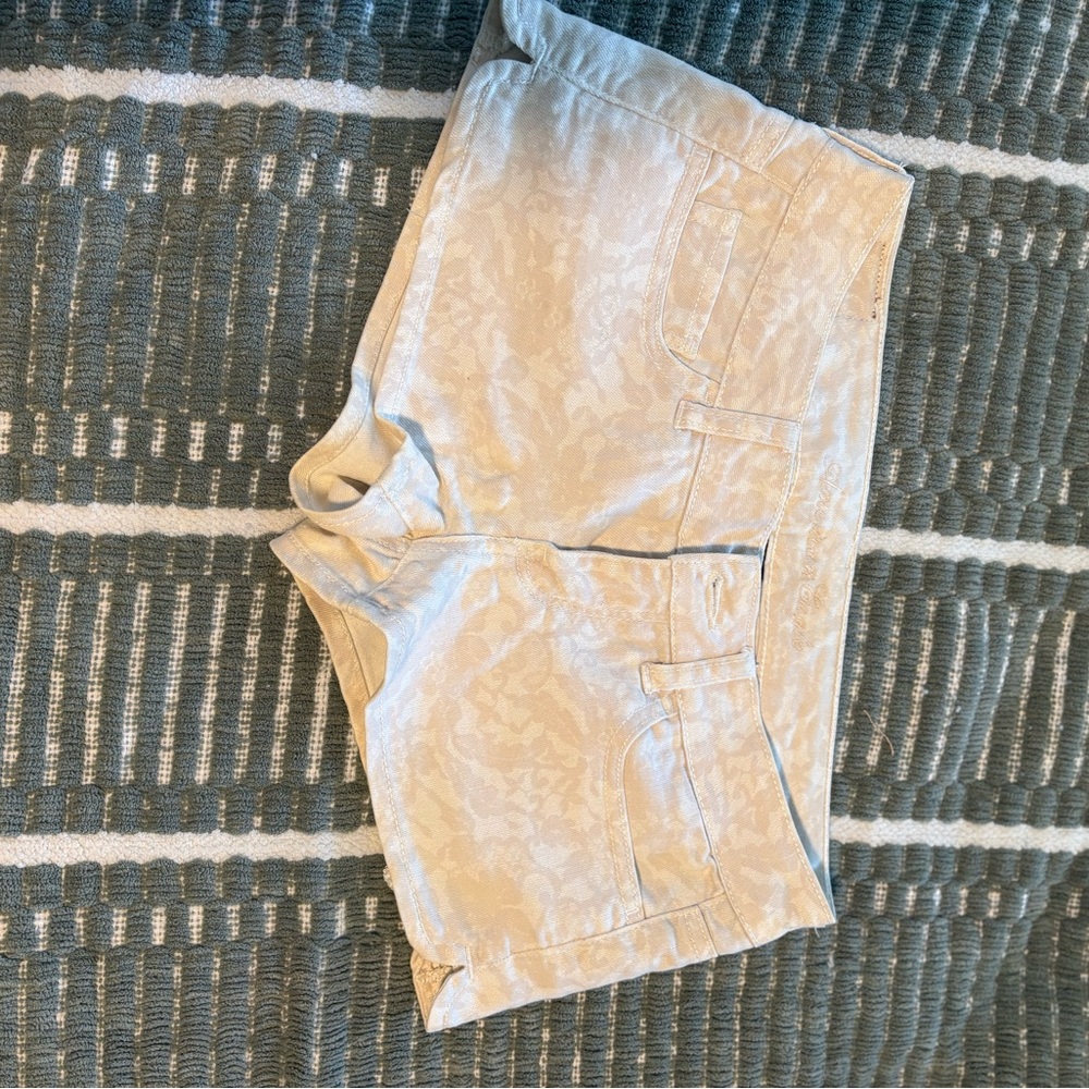 American Eagle Outfitters Cream Jean Shorts